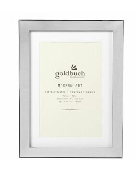 Goldbuch Metall-Fotorahmen Modern Art 10x15 cm silber