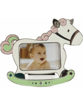 HORSE Baby Fotorahmen rosa