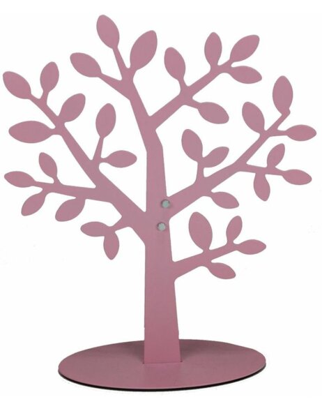 Metall Familienbaum magnetisch rosa