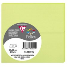 5 présentoirs de table Pollen 85x80 mm vert bourgeon