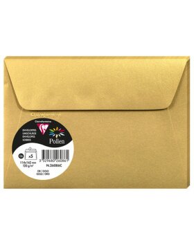 5 envelopes Pollen 114x162 mm gold