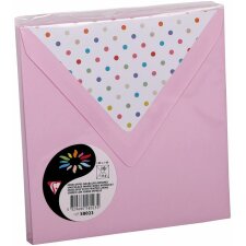 10 envelopes 140x140 mm bonbon - dots