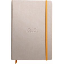 Cuaderno Rhodiarama A5, 96 hojas en blanco - beige