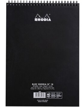 Notepad A4 double spiral 80 sheets, 80g, Dot ruling