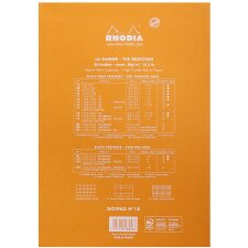 DotPad Block Rhodia, DIN A4 21x29,7cm, 80 feuilles, Dot Grid Orange
