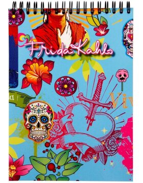 FRIDA spiral notebook A5 80 sheets lined assorted