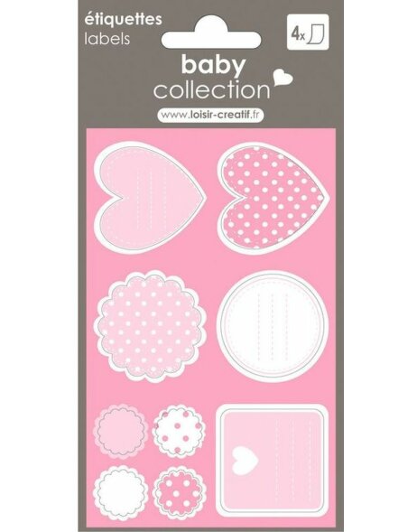 Gift label baby pink 201515C