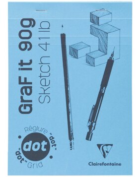 Skizzenblock Graf It A5 Dot Lineatur 80 Blatt 90g - Sortiert