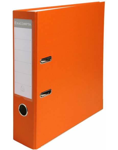 Folders made of PP with two rings, back 80mm, A4 overwidth Orange