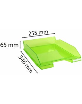 Letter tray Combo 2 Classic apple green transparent glossy