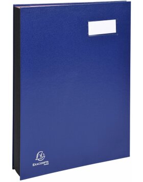 Carpeta Signature 24245E - 24 compartimentos azul
