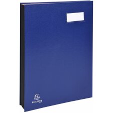 Carpeta Signature 24245E - 24 compartimentos azul