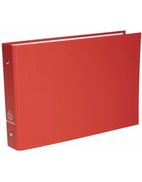 Ringbuch aus festem Karton 1,8mm PP kaschiert, 2 Ringe 25mm, Rücken 40mm, für Karteikarten im Format 125x200 Farben sortiert