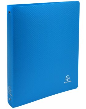 Ring Binder PP 700? with 4 rings 30mm, 40mm back, opaque, A4 overwidth Blue