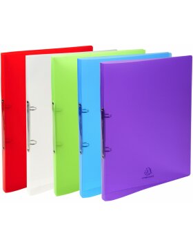 Ring Binder PP 500? sorted with 2 rings 15mm, 20mm back, Crystal, for A4 color