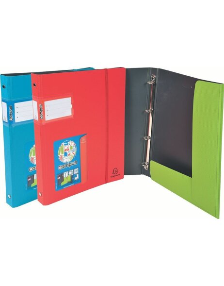 two-colour ring binder 2-rings DIN A4
