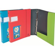 two-colour ring binder 2-rings DIN A4