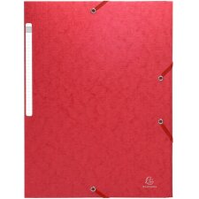 Binder A4 + 3 Scots red flaps red