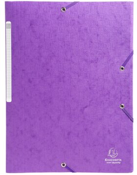 Binder A4 + 3 Scots red flaps purple