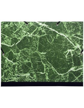 Carpeta de dibujo MARMOR verde en 26x33 cm