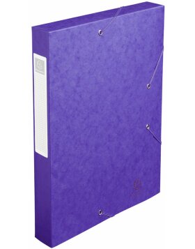Pudło archiwizacyjne Cartobox płaski dostarczany grzbiet 40mm Manila karton Nature Future, DIN A4 Fioletowy