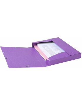 Boîte darchives Cartobox plate livrée dos 40mm en carton Manila Nature Future, DIN A4 Violet