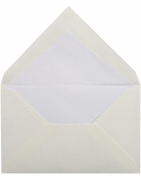 VERGÉ envelopes white 90x140 mm - 24400L