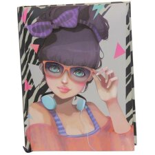 Notebook Miss Fashion Line Lola 11,5x15x2cm