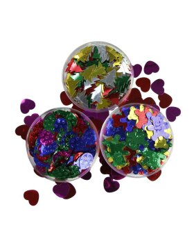 coloured confetti balloons