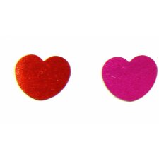 coloured confetti hearts