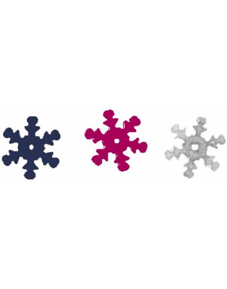 coloured confetti snow flakes