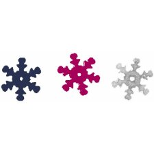 coloured confetti snow flakes
