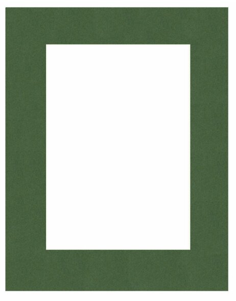HNFD Afgewerkt passepartout 09 x 13 cm op 5 x 7 cm groen