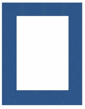 Fertig Passepartout 21 x 29,7 (A4) cm auf 13 x 18 cm  dunkelblau