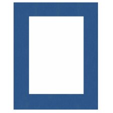 HNFD Afgewerkt passepartout 50 x 70 cm op 40 x 50 cm donkerblauw