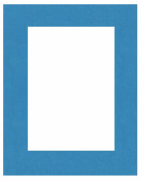 HNFD Fertig Passepartout 29,7 x 42 (A3) cm auf 20 x 30 cm blau