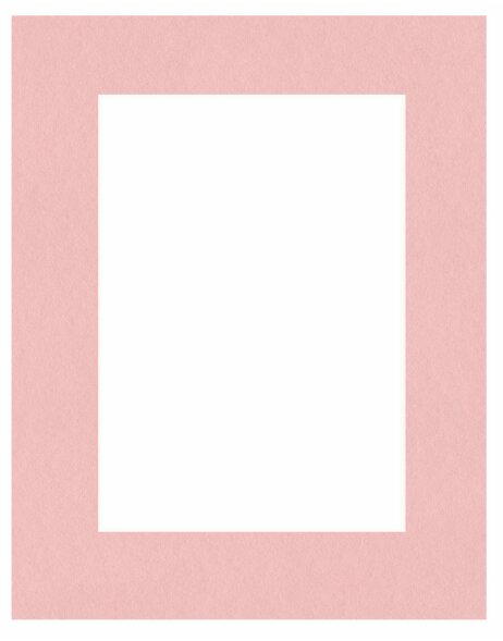 HNFD Kant-en-klaar passepartout 20 x 25 cm op 13 x 18 cm antiek roze
