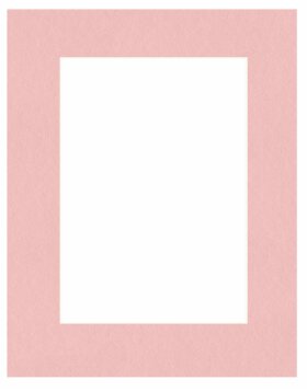 Afgewerkt passepartout 42 x 59,4 (a2) cm op 30 x 45 cm oud roze