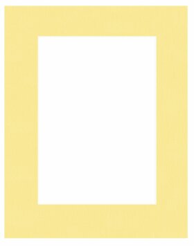 HNFD Afgewerkt passepartout 20 x 30 cm op 13 x 18 cm geel