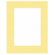 Afgewerkt passepartout 40 x 60 cm op 30 x 45 cm geel