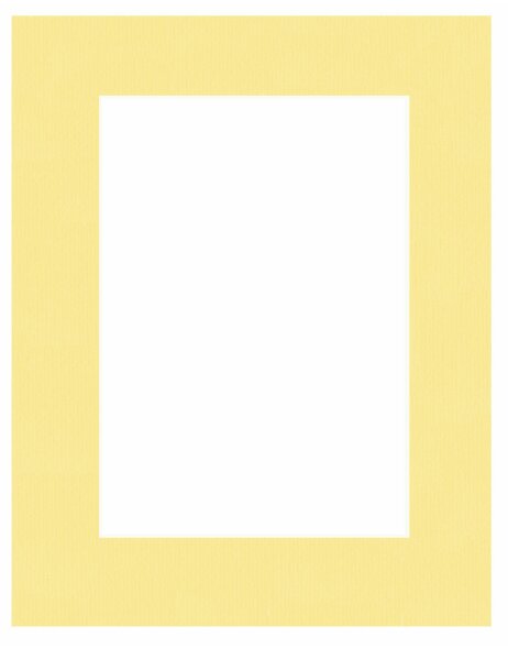 Fertig Passepartout 42 x 59,4 (A2) cm auf 30 x 45 cm  gelb