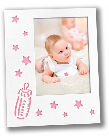 Baby frame Enrica 7x10 cm pink