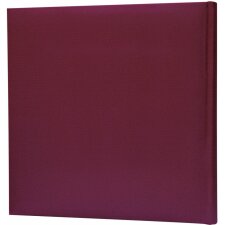 Linen photo album Velina 31x31 cm burgundy