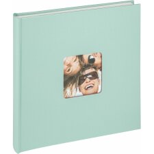 Walther Álbum de fotos Fun 26x25 cm verde menta 40 páginas blancas