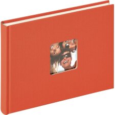 Walther Klein-Fotoalbum FUN orange 22x16 cm 40 weiße Seiten