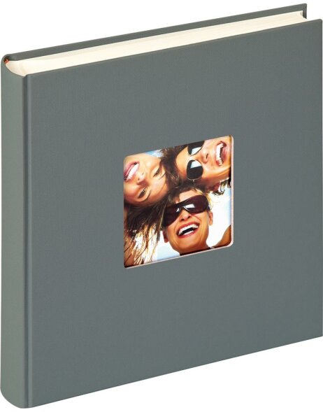 Walther Album photo Jumbo FUN gris fonc&eacute; 30x30 cm 100 pages blanches