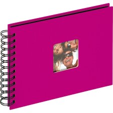 Walther Spiralalbum Fun pink 23x17 cm 40 schwarze Seiten