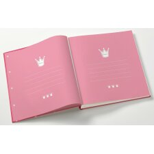 Album per bambini Principessa 28x30,5 cm rosa