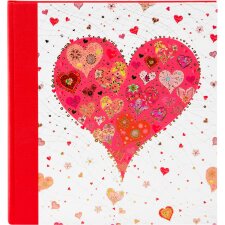 Goldbuch Album ślubny BIG HEART czerwony 30x31 cm 60 białych stron