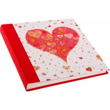 Goldbuch album de mariage BIG HEART rouge 30x31 cm 60 pages blanches